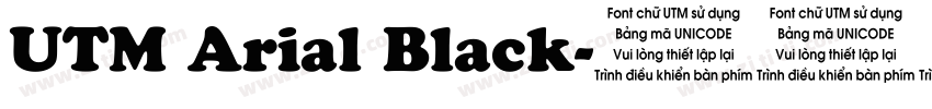 UTM Arial Black字体转换